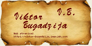 Viktor Bugadžija vizit kartica